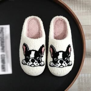 2/$30 NEW Boston Terrier Dog Slippers